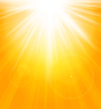 Summer background with sun burst  lens flareのイラスト素材