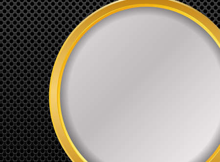 Abstract background gold metallic and blurred , vector illustration.のイラスト素材