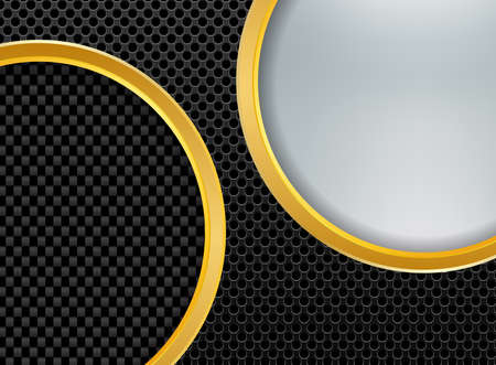 Abstract background gold metallic and blurred , vector illustration.のイラスト素材