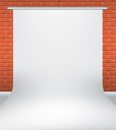 White backdrop Vector illustrationのイラスト素材