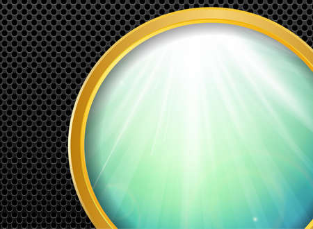Abstract background gold metallic and sunlight , vector illustration.のイラスト素材