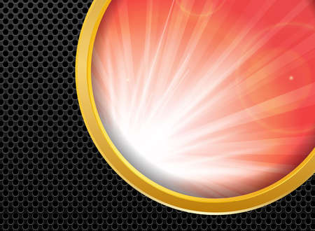Abstract background gold metallic and sunlight , vector illustration.のイラスト素材