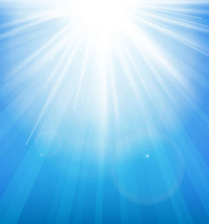 Abstract Background with a summer sun burst and lens flareのイラスト素材