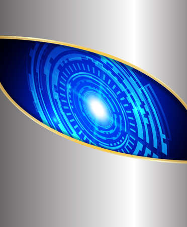 Abstract background, white metallic and blue technologyのイラスト素材