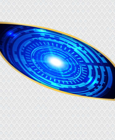 Abstract background, white metallic and blue technologyのイラスト素材