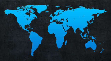 World maps and wall texture backgroundの写真素材