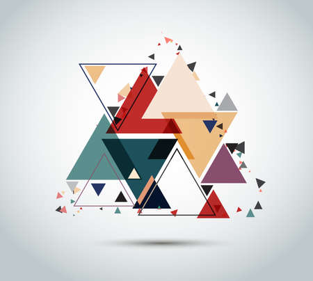 Triangles designs abstract backgroundのイラスト素材