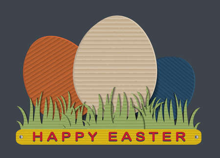Easter eggs paper texture .のイラスト素材