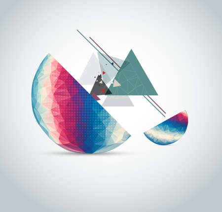 Triangles designs abstract backgroundのイラスト素材