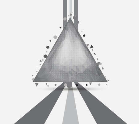 Abstract background with hipster triangles and lineのイラスト素材