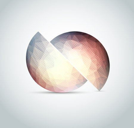 Sphere triangles designs abstract backgroundのイラスト素材