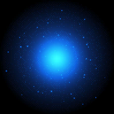 Abstract space background with bright flareのイラスト素材