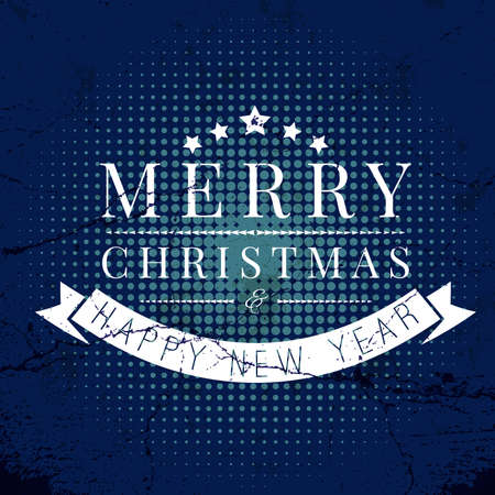 Christmas  label on grunge texture vector backgroundのイラスト素材