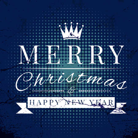 Christmas  label on grunge texture vector backgroundのイラスト素材