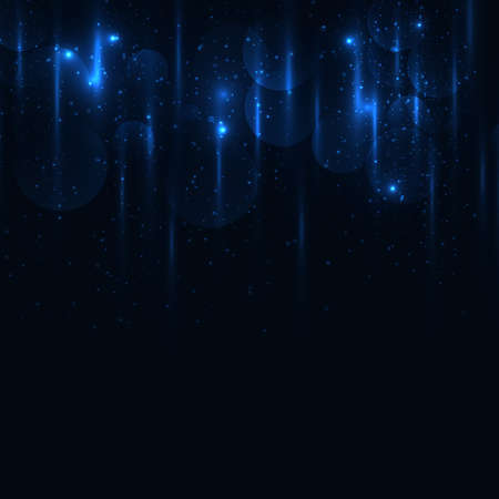 Abstract background with magic shiny light in dark. Vector illustrationのイラスト素材