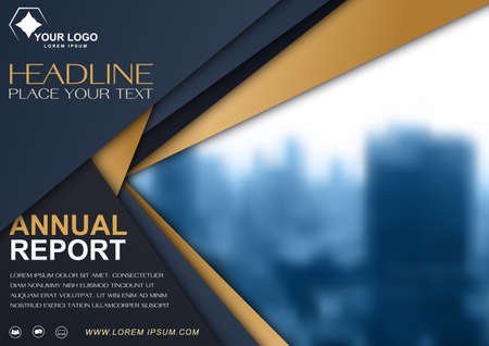 Brochure  design template, cover presentation abstract, annual reports layout.のイラスト素材