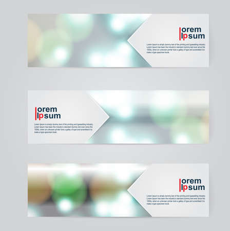 A set of modern abstract design banner web template.のイラスト素材