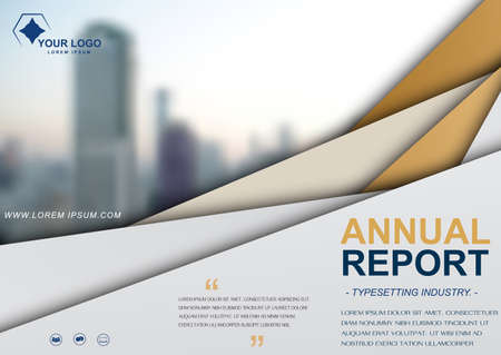 Brochure flyer design template vector, cover presentation abstract background, annual reports layout vector illustrationのイラスト素材