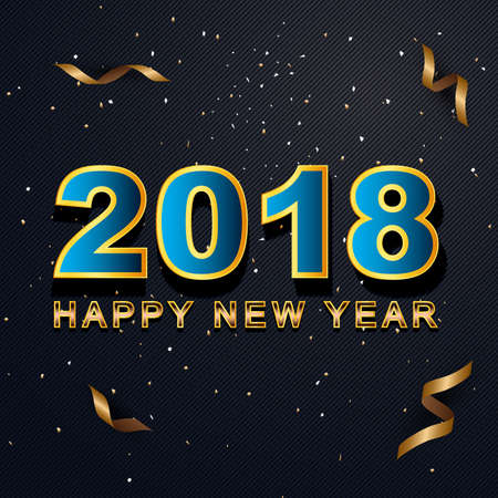 2018 New Year greeting cardのイラスト素材