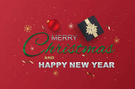 Holiday Background typography and elements for greeting cardのイラスト素材