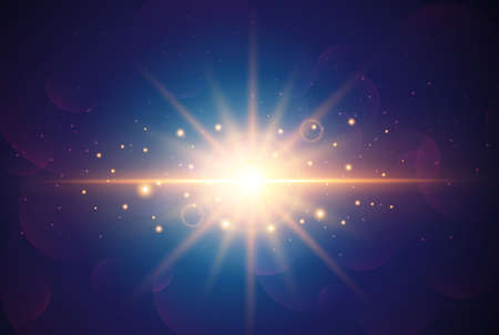 Sun Light Realistic Blur Designのイラスト素材