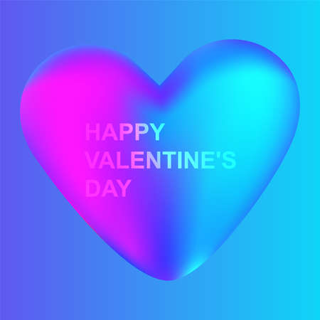 Happy valentines day heart on blue backgroundのイラスト素材