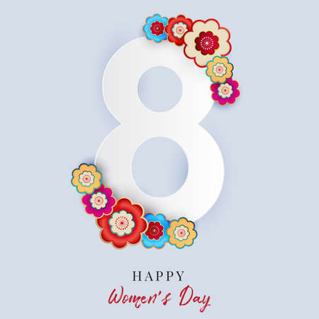 March 8. International Women Day. Vector  illustration.
のイラスト素材