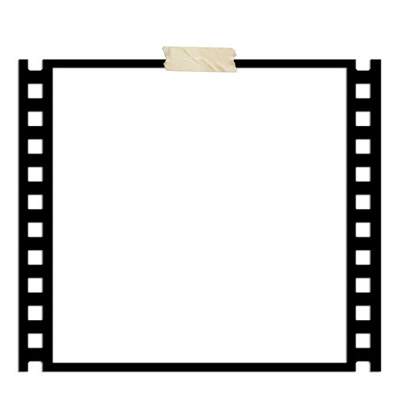 Filmstrips mockup templates. Real high-res 35mm film frame background with space for your image. Lifestyle conceptの写真素材