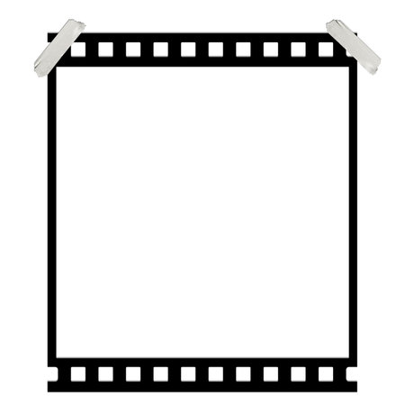Filmstrips mockup templates. Real high-res 35mm film frame background with space for your image. Lifestyle conceptの写真素材