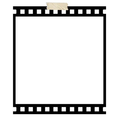 Filmstrips mockup templates. Real high-res 35mm film frame background with space for your image. Lifestyle conceptの写真素材