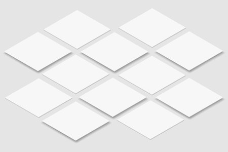 Social media post interface mockup on transparent background. Social media mobile app page template design for user carousel stories feed. Vector illustration interface empty on social networkのイラスト素材