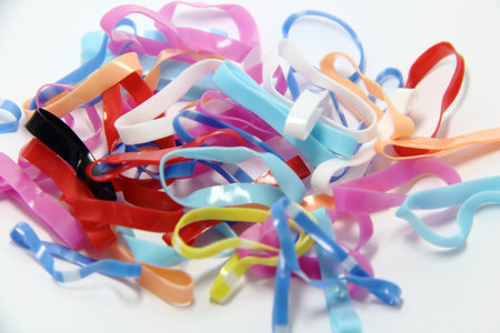 blue light and rubber band