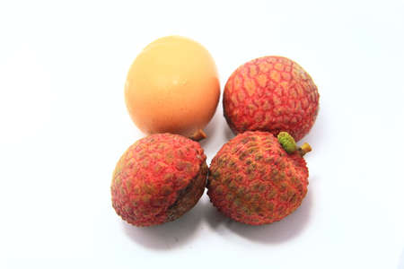 Egg with lychee healthy foodの写真素材