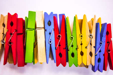 wooden color clipの写真素材