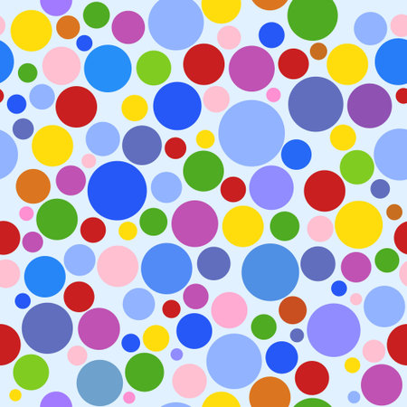 A decorative seamless pattern with circles