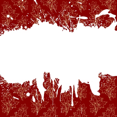 A square text blank with grungy blobs and ornamentの写真素材