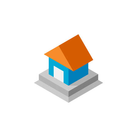 Isometric Home House Icon vector template epsのイラスト素材