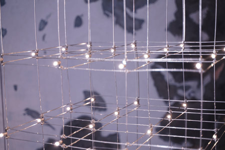 indoor light in dark background fashion room