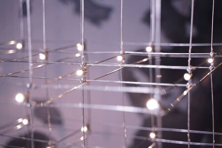 indoor light in dark background fashion roomの写真素材