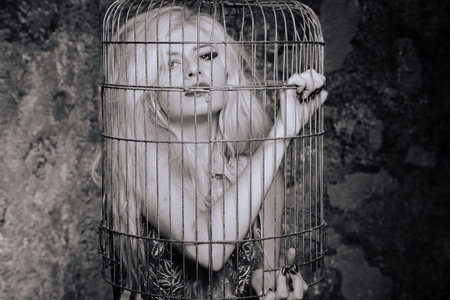 the woman voluntarily climbed into the cage. the psychology of a victim.