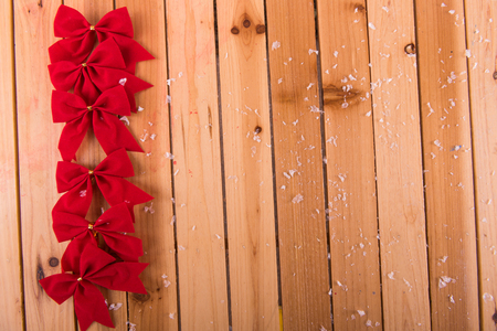 New Year's background on a wooden tableの写真素材