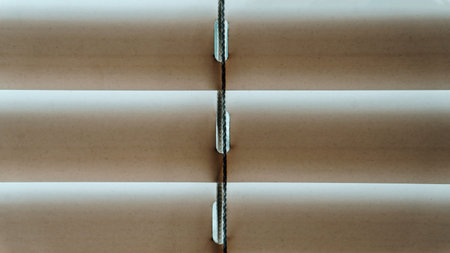 Close-up blinds. In the middle comes the division into two parts, a place for text.