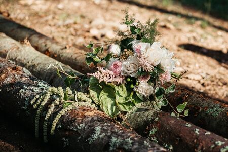 wedding bridal flower bouquetの写真素材