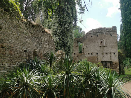 View of the ruins of Palermo Castle.の写真素材