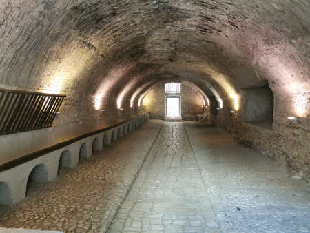 Ninfa Gardens and Sermoneta Castle. Magical and enchanting landscapes.のeditorial素材