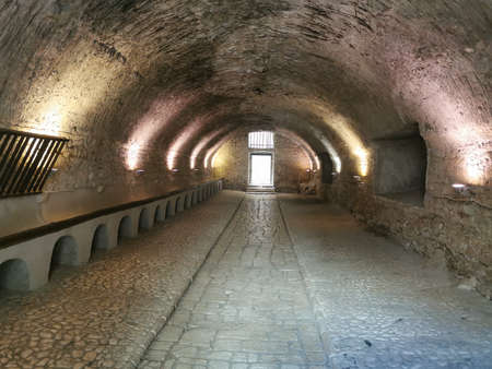 Ninfa Gardens and Sermoneta Castle. Magical and enchanting landscapes.のeditorial素材