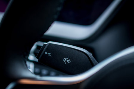 Photo some details  part of  new modern car