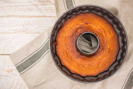 home baked fluten free cakeの写真素材