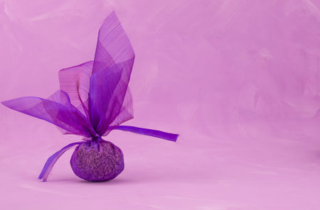 home made a bag of fragrant lavender flower and oil