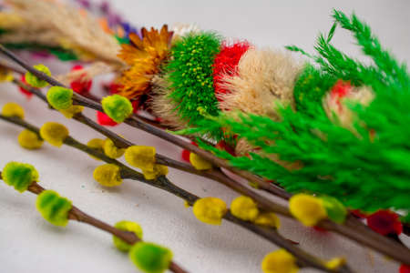 East European traditional palm for palm Sundayの写真素材